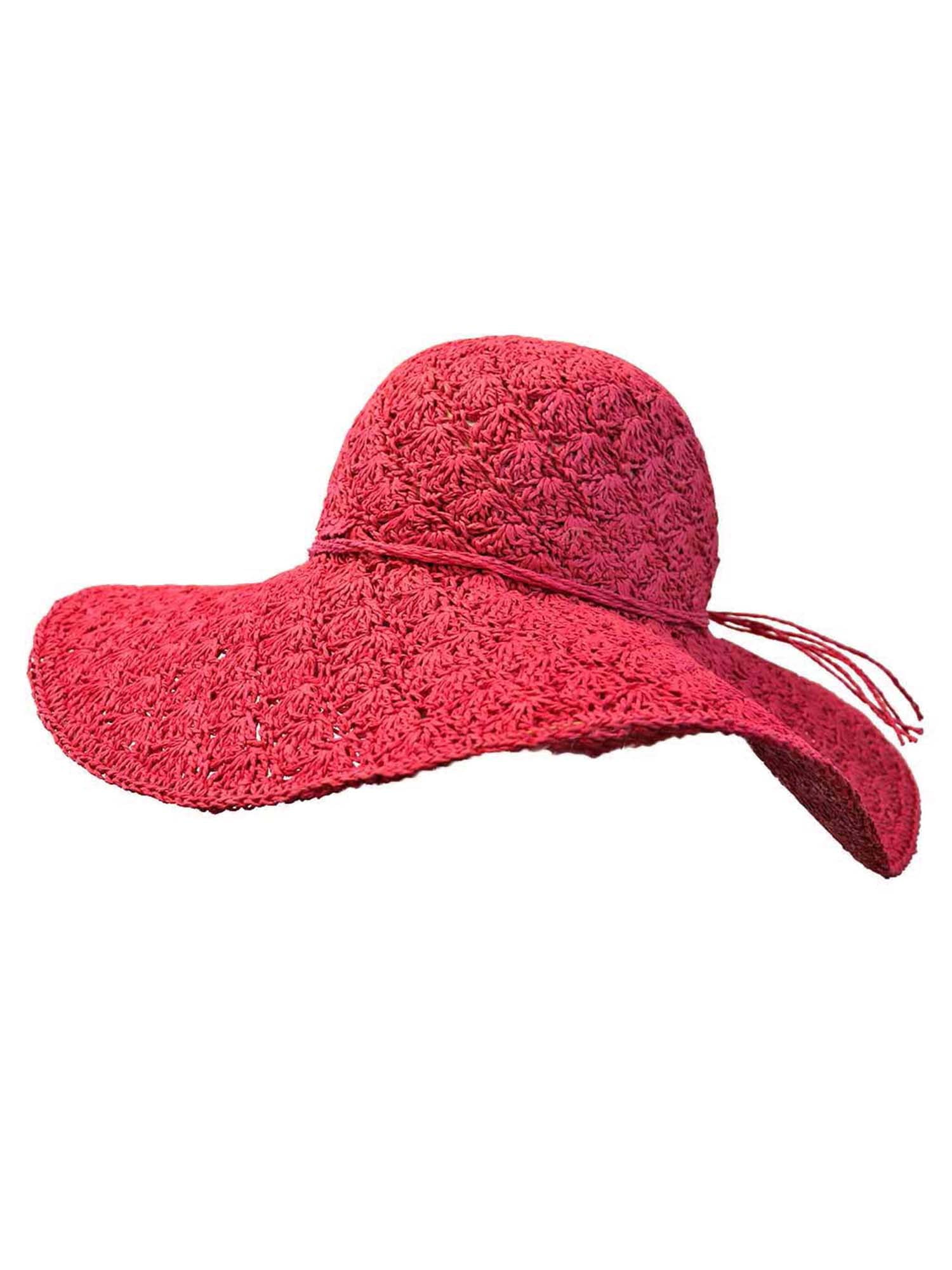 Fuchsia Toyo Wide Brim Floppy Hat 