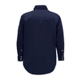 thumbnail image 2 of BOCOMAL FR Camisas para hombres 6.25 oz Camisa ligera de soldadura resistente a las llamas Camisa ignífuga para hombres azul marino, 2 of 5