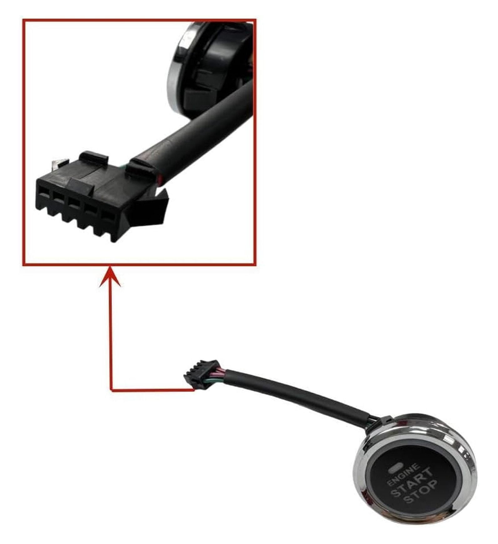 Engine Start Stop Push Button for Predator 5000-Watt Dual-Fuel Inverter Generator (Compatible with SKU 71367, 70143)