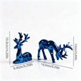 thumbnail image 3 of LEFXSMR Christmas Reindeer Decor, 2pcs Electroplated Deer Figurine, Reindeer Christmas Decorations Indoor for Mantel Tabletop Storefront Window, 3 of 7