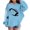 Sky Blue, variant on Cute Sweatshirts for Girls Preppy Aesthestic Sweat Shirts Y2k Bastball Graphic Long Sleeve Pullover Tops Back To School Clothes for Teen Girls - Beige,3-4 Years