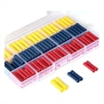 thumbnail image 1 of Kit de 200 conectores de empalme a tope, kits de terminales de crimpado para cables de 10 a 22 AWG, rojo, azul, amarillo, 1 of 4