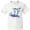AA-White, variant on Inktastic Fourth of July Shark Surfing Youth T-Shirt