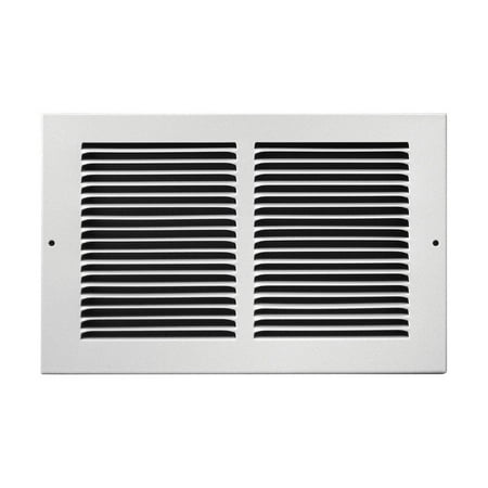 

True Air Tru Air C123RW10X6 White Floor Baseboard Register Steel 10 W x 6 H