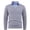 Light Gray, variant on Men's V Neck Cable Knit Sweater with Faux Shirt Collar Long Sleeve Pullover Top