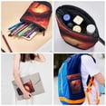 thumbnail image 5 of Kdxio Telescopic Pencil Bag Pen Holder Stationery Case,Stand-up Retractable Transformer Bag Organizer for Christmas Holiday(Shark Underwater Vortex), 5 of 6