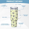 thumbnail image 5 of Balery Funny Chicken Pattern 40oz Stainless Steel Tumbler Double Wall Vacuum Insulated Water Bottle Ice Bully Insulated Tumbler With Handle And 2 in 1 Straw Lid, 5 of 8