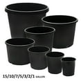 thumbnail image 7 of Calipots 5-Pack 5 Gallon Premium Black Plastic Nursery Plant Container Garden Planter Pots (5 Gallon), 7 of 7