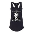 thumbnail image 2 of Wild Bobby, Rest In Peace Ray Liotta Movie Quote Always Wanted to be a Gangster Famous People Ladies Racerback Tank Top, Black, Small, 2 of 5