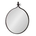 thumbnail image 2 of Kate and Laurel Yitro Round Wall Mirror, 30 x 37, Bronze, Decorative Versatile Rustic Wall Decor, 2 of 15