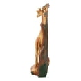thumbnail image 3 of Safari Savannah Giraffe Family In Scenic Forest Faux Wooden Cutout Figurine, 3 of 9