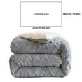 thumbnail image 3 of LmnLft Double Layer Lambskin Quilt, Thickened Winter Velvet Comforter, Soft Warm Bedding Blanket with Fluffy Plush Fabric for Home and All Seasons, 3 of 6