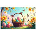 thumbnail image 3 of Decorative Easter Egg Basket with Fall Leaves Autumn Theme Banner Celebration Home Decorations Thanksgiving Party Backdrop Decorations Event, 3 of 4