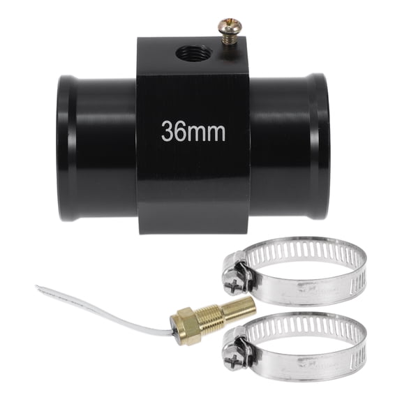 Unique Bargains 12/24V Universal Water Temp Sensor Kit, 1/8"NPT 36mm Black Adapter 150'F On - 135'F Off for Automotive Radiator & Engine Cooling