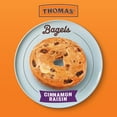 thumbnail image 3 of Thomas' Cinnamon Raisin Bagels, 6 count, 9g Protein, Kosher Bagels, 20 oz Bag, 3 of 8