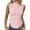 Pink, variant on Inleife Women's Summer Sleeveless Knit Round Neck Slim Neckless Tank Top