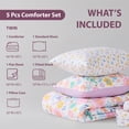 thumbnail image 6 of Regency Heights Floral Comforter Set, Soft Microfiber Flower Bedding Set, 5 Pieces with Comforter, Sheets and Pillowcases, Twin, 6 of 6