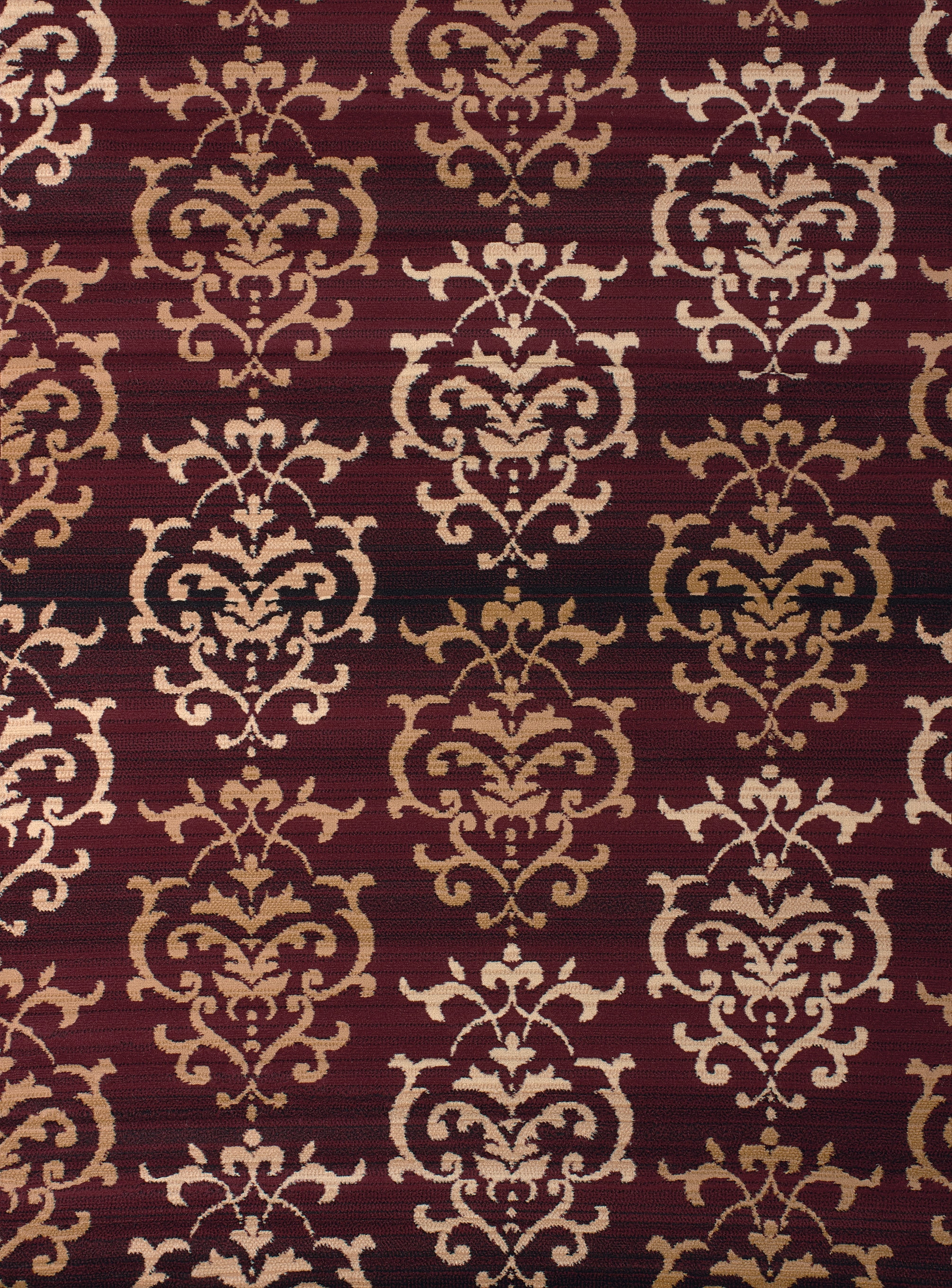 United Weavers Plaza Georgina Runner Rug, Medallion Pattern, Burgundy, 2'3 X 7'2"