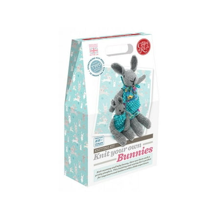 Crafty Kit Co Knitting Kit Knit Your Own Bunnies