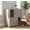 Basic gray model, variant on Double Cat Litter Box Enclosure, 2 Level Dual Litter Box Furniture with Scratching Post and Litter Mat, Cat Litter Box Furniture for 2 Litter Boxes, Black Slotted Door