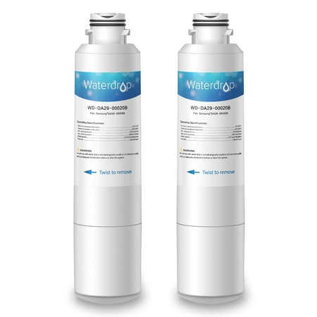 2 Pack Waterdrop Brand DA29-00020B Replacement for Samsung DA29-00020B, HAF-CIN/EXP, 46-9101 Refrigerator Water (Best Refrigerator Water Filter Reviews)