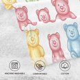 thumbnail image 5 of Yayeee 2 Pack Hand Towels for Bathroom 100% Cotton 16" x 28" Soft Absorbent Kitchen Towel, Gummy Bear Pattern, 5 of 7
