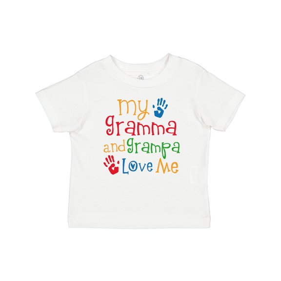 Inktastic Gramma and Grampa Love Me Boys or Girls Baby T-Shirt
