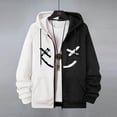 thumbnail image 2 of CONZONE Men's Hoodies Long Sleeve Pullover Hoodie for Men Zip Up Graphic Y2K Hooded Sweatshirts With Pocket, 2 of 4