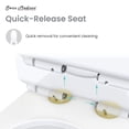 thumbnail image 4 of Sublime One Piece Elongated Toilet Dual Flush, Brushed Gold Hardware 1.1/1.6 gpf, 4 of 7