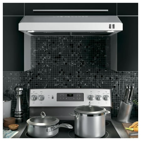GE - 30" Convertible Range Hood - Stainless Steel