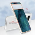 thumbnail image 5 of Designed for Google Pixel 8 Marble Case, Ultra Thin Girls Women Plating Marble Designed Flexible Soft TPU IMD Marble Protective Case Cover for Google Pixel 8 - Green, 5 of 7