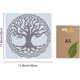 thumbnail image 2 of Plantillas grandes de árbol de la vida de 30 x 30 cm, nudo celta triquetra redondo, dibujo de plástico, plantillas de árboles reciclados, 2 of 9