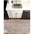 thumbnail image 6 of Unique Loom Portland Collection Area Rug - Orford (2' 2" x 12' Runner Ivory/Gray), 6 of 10