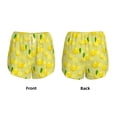 thumbnail image 4 of Disketp Bright Lemons Print Women's Shorts Workout Shorts for Athletic Gym Running Shorts with Phone Pockets X-Large, 4 of 8