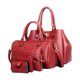 thumbnail image 1 of Juego de 5 uds. de bolsos de hombro, bolso con cadena, conjunto de bolsos de cuero PU para mujer, cómodo bolso de moda práctico y duradero, tarjetero Rojo Yinane Bolso de mujer, 1 of 8