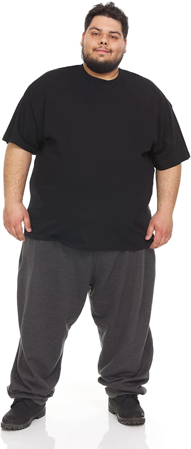 12 Pack Plus Size Men's Cotton T-Shirt Bulk Big & Tall Short Sleeve Lightweight Premium Fitted Classic Tees, Size 3X-Large