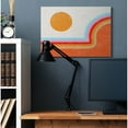 thumbnail image 2 of Stupell Industries Abstract Sun Over Striped Lines Blue Red Orange Canvas Wall Art Design by Daphne Polselli, 30" x 40", 2 of 4