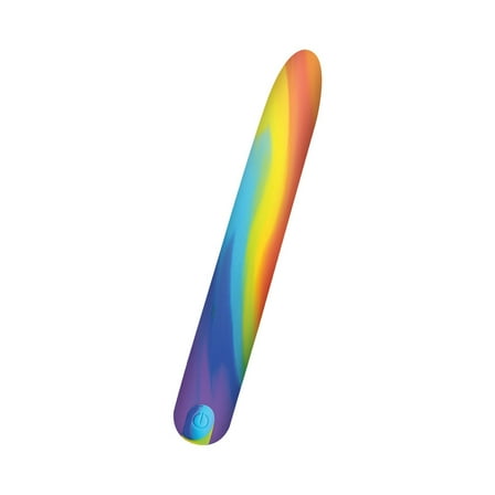 Bang Rainbow Rechargeable Silicone Bullet Vibrator, Rainbow