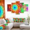 thumbnail image 1 of Amazing Multi Color Petals Dandelion - Floral Canvas Art Print, 1 of 3
