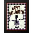 thumbnail image 2 of Kimberly, Allen 18x24 Black Modern Framed Museum Art Print Titled - Happy Halloween Skeleton, 2 of 5