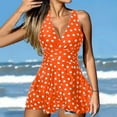 thumbnail image 2 of Sngxgn Bikini Set for Women Knotted High Waisted Swimsuit Two Piece Bathing Suit(Orange,L), 2 of 8
