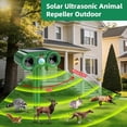 thumbnail image 2 of Paddsun Solar Ultrasonic Animal Repellent, 4Pack Outdoor Cat Deterrent Deer Repellent Devices Waterproof with Motion Sensor Repels Squirrel,Dog,Raccoon,Skunk,Rabbit Yard Garden, 2 of 10