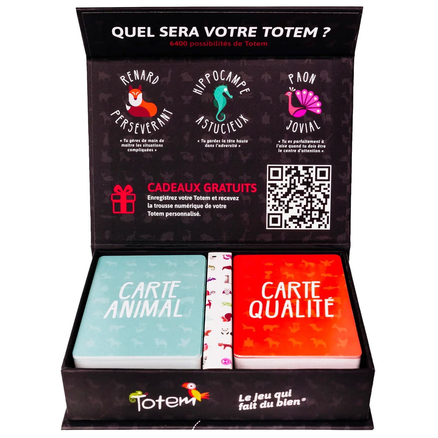 Asmodee - Totem - Le Jeu qui Fait du Bien - Card Game for All Ages - Communication Cards for Family Game Nights - Boosting Self-Esteem - For 3 to 8 Players - Ages 8 and up - French