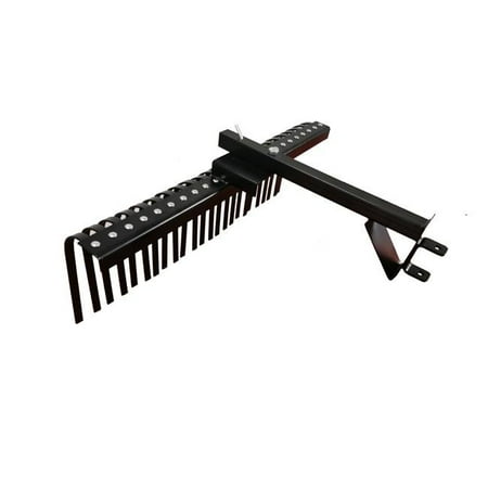 Field Tuff FTF-48SHLR 48 in. Sleeve Hitch Landscape Rake - Black