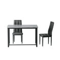 thumbnail image 5 of New Dining Table Set for 4, Seizeen 5 Piece Marble Kitchen Table & Cushioned Chairs, Minimalism Dining Room Table Space-saving, 5 of 9
