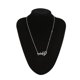 thumbnail image 5 of Collar con colgante de aleación Sin con letras en forma de corazón y decoración de diamantes de imitación plata, 5 of 7