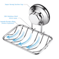 thumbnail image 6 of ANNO Super Powerful Vacuum Suction Cup Shower Soap Dish - Strong Rustproof Stainless Steel Soap Saver Sponge Holder for Bathroom & Kitchen Sink, 2 Pack, 6 of 6