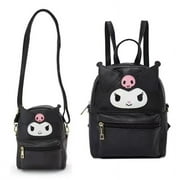 BICZNG Kuromi My Melody Bag Cute Cartoon Shoulder Bag School Bag Cosplay Backpack Hot Selling Backpack Shoulder Bag PU Handbag