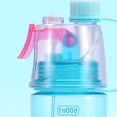 thumbnail image 4 of Botella de agua en spray con escala clara, capacidad grande de 600ml, plástico, deportes, senderismo, picnic, az YUNYI BRAND Deportes, 4 of 5