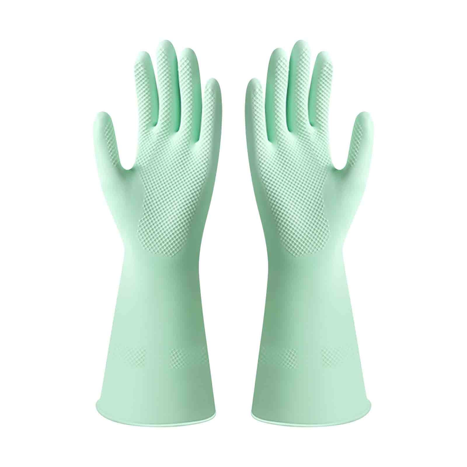 Binmer Kitchen Utensils Rubber Thickened Cleaning Gloves Thickened